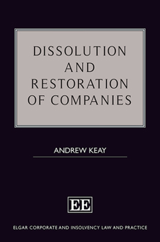 Hardcover Dissolution and Restoration of Companies Book