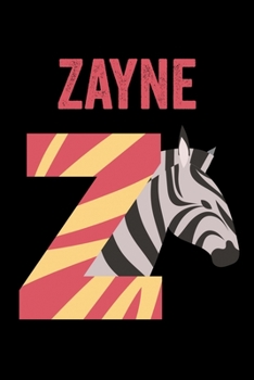 Zayne: Animals Coloring Book for Kids, Weekly Planner, and Lined Journal Animal Coloring Pages. Personalized Custom Name Initial Alphabet Christmas or Birthday Gift for Boys