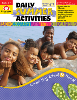 Paperback Daily Summer Activities: Between Grade 6 and 7 Book