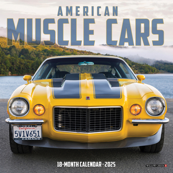 Unknown Binding American Muscle Cars 2025 7 X 7 Mini Wall Calendar Book
