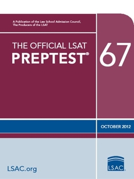 Paperback The Official LSAT Preptest 67: (oct. 2012 Lsat) Book