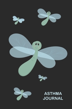 Asthma Journal: Health & Fitness Asthma Pulmonary Test Log Book, Respiratory Function Test Diary, Cute Blue Dragonflies Medical Journal Tracker
