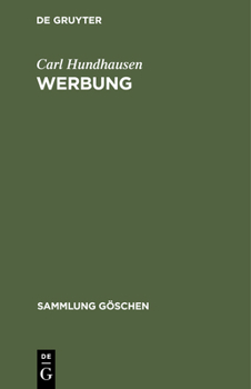 Hardcover Werbung: Grundlagen [German] Book