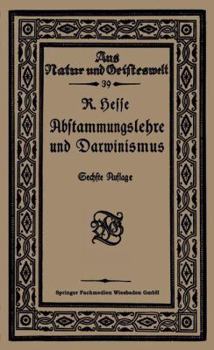 Paperback Abstammungslehre Und Darwinismus [German] Book
