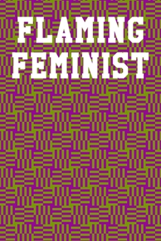 Flaming Feminist: Blank Recipe Notebook 6”x9” 120 Pages