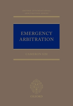 Hardcover Emergency Arbitration Book
