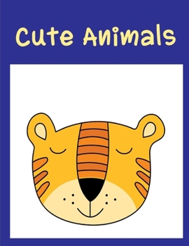 Cute Animals: Coloring Book ,Relax Design for Artists with fun and easy design for Children kids Preschool (Funny Sport)