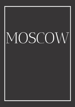 Moscow: A decorative book for coffee tables, bookshelves, bedrooms and interior design styling: Stack International city books to add decor to any room. Monochrome effect cover: Ideal for your own hom