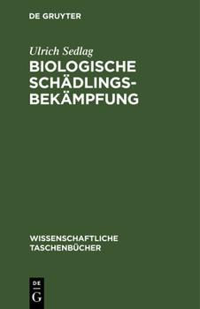 Hardcover Biologische Schädlingsbekämpfung [German] Book