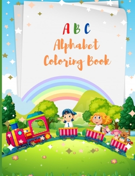 Paperback ABC Alphabet Coloring Book: For Kids, Fun with Letters, Simple Picture Book