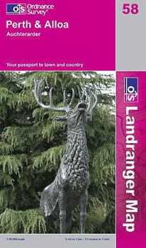 Paperback LR058 Perth to Alloa (Landranger Maps) Book