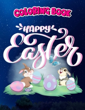 Paperback Coloring Book: Bambi Happy Easter, Children Coloring Book, 100 Pages to Color Book