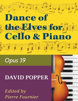 Paperback Popper David Dance of the Elves Op39. For Cello and piano. by Pierre Fournier. International Book