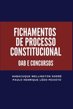 Paperback Fichamentos de Processo Constitucional: Oab E Concursos [Portuguese] Book