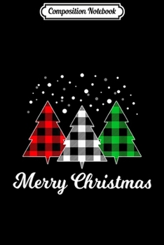 Composition Notebook: Christmas Santa Tree Xmas Christmas July Holiday Plaid Funny  Journal/Notebook Blank Lined Ruled 6x9 100 Pages
