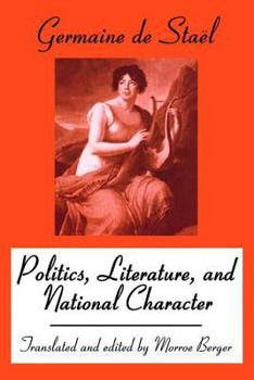 Paperback Politics, Literature and National Character Book