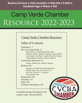 Paperback Camp Verde Chamber Resource 2022-2023 Book