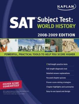 Paperback Kaplan SAT Subject Test: World History, 2008-2009 Edition Book