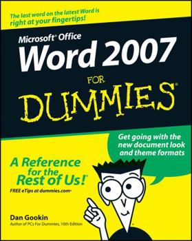 Paperback Microsoft Office Word 2007 for Dummies Book