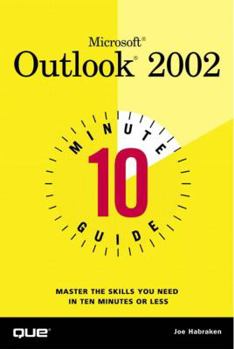 Paperback 10 Minute Guide to Microsoft Outlook 2002 Book