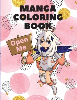 Paperback Manga Coloring Book