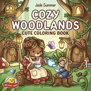 Paperback Cozy Woodlands: Cute Coloring Book