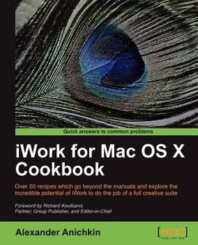 Paperback iWork for Mac Osx Cookbook Book