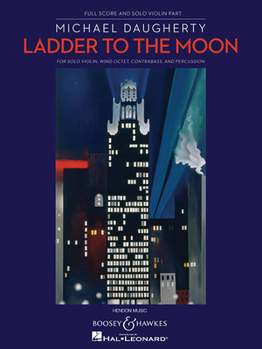 Paperback Ladder to the Moon: For Violin and Chamber Ensemble Full Score and Solo Violin Part Book