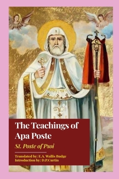 Paperback The Teachings of Apa Poste Book