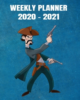 Paperback 2020-2021 Weekly Planner: 2 Year Weekly & Monthly View Organizer & Agenda with To-Do's - Comic Design Book