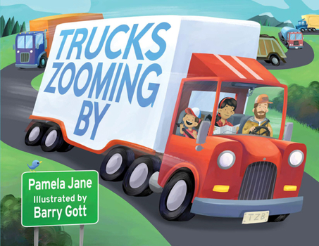 Hardcover Trucks Zooming by Book