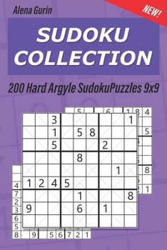 Paperback Sudoku Collection: 200 Hard Argyle SudokuPuzzles 9x9 Book