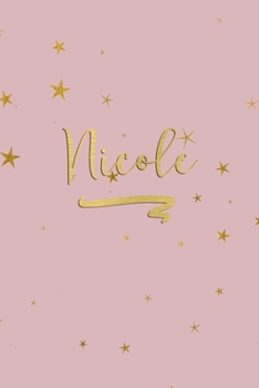 Nicole: Personalized Journal to Write In | Rose Gold Line Journal