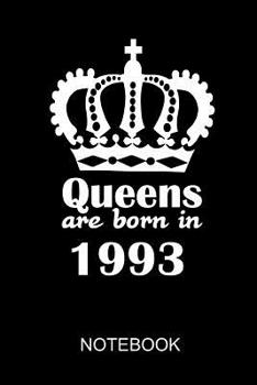 Paperback Queens are born in 1993: cool notebook a5 gift for girls born in 1993 Book