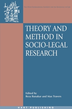 Theory And Method in Socio-legal Research - Book  of the Oñati International Series in Law and Society