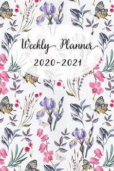 Paperback Weekly and Monthly Planner 2020-2021: Floral Design Organizer and Notebook - Perfect Gift for Girl Women Friends and Colleagues Book