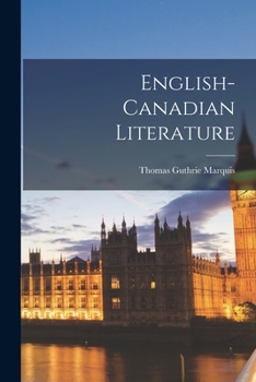 Paperback English-Canadian Literature [microform] Book
