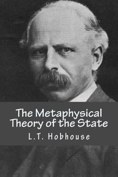 Paperback The Metaphysical Theory of the State Book