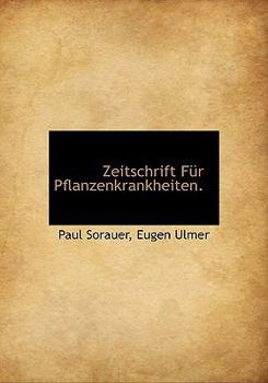 Hardcover Zeitschrift Fur Pflanzenkrankheiten. [German] Book