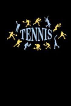 Tennis: Notizbuch mit Tennisspieler Silhouetten Cover Schönes Geschenk Tennispartner Tennismannschaft (German Edition)