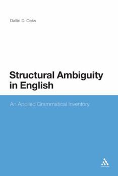 Paperback Structural Ambiguity in English Book