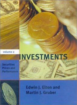 Hardcover Investments - Vol. II: Securities Prices and Performance Book