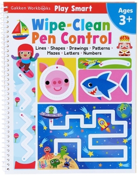 Spiral-bound Play Smart Wipe-Clean Pen Control: Ages 3+ Book