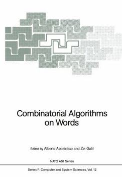 Paperback Combinatorial Algorithms on Words Book