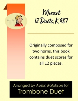 Paperback Mozart 12 duets, K. 487 - trombone duet Book