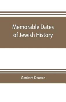 Paperback Memorable dates of Jewish history Book