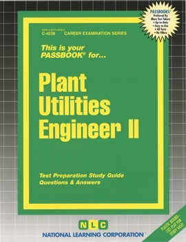 Spiral-bound Plant Utilities Engineer II: Passbooks Study Guide Book