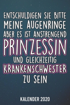 Paperback Kalender 2020: Krankenschwester und Prinzessin A5 Kalender Planer f?r ein erfolgreiches Jahr - 110 Seiten [German] Book