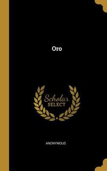 Hardcover Oro [Spanish] Book