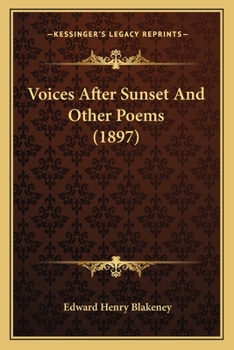 Paperback Voices After Sunset And Other Poems (1897) Book